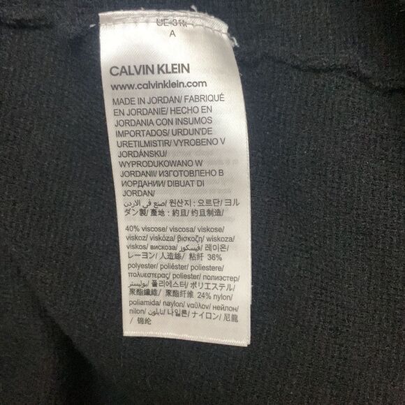 Calvin Klein Black Turtleneck Sweater Size Medium - Picture 5 of 6